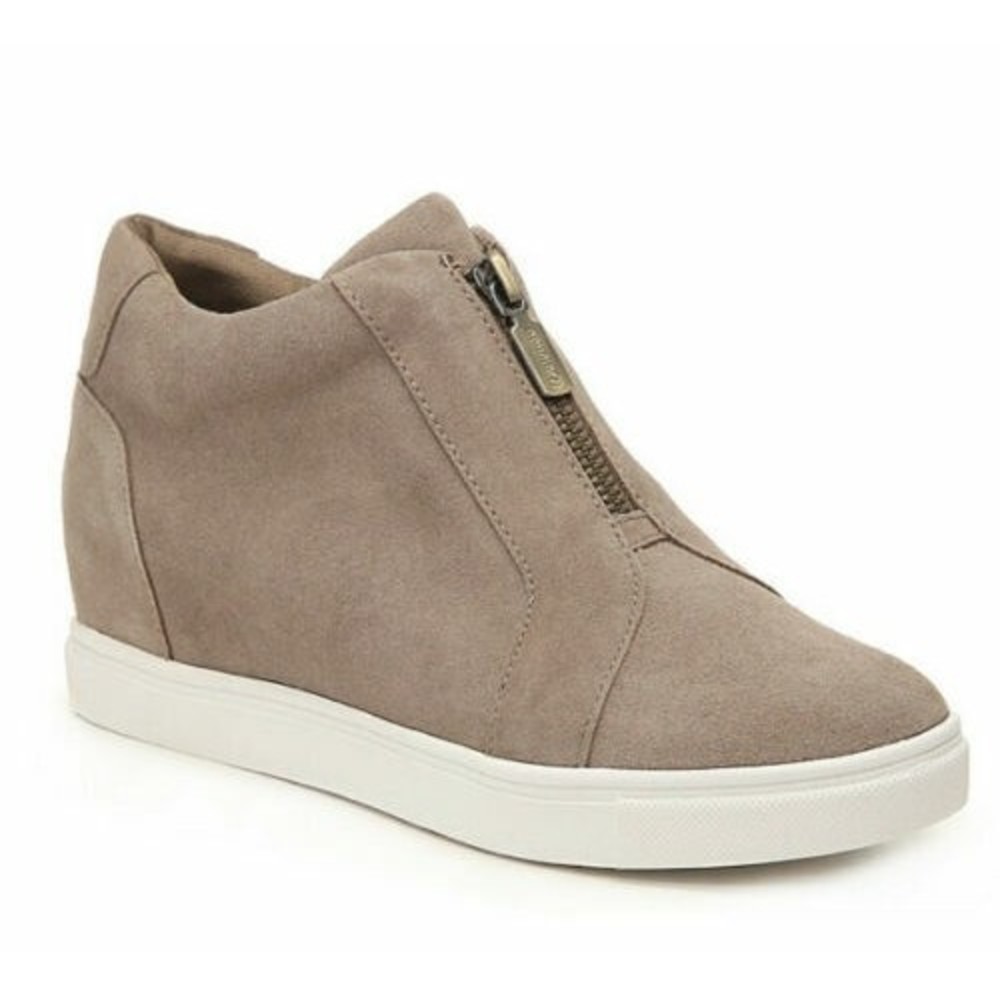 Blondo Glenda Waterproof Sneaker Bootie Mushroom Suede Size 9.5 NEW - Picture 1 of 7